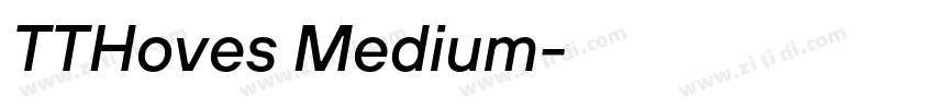 TTHoves Medium字体字体转换